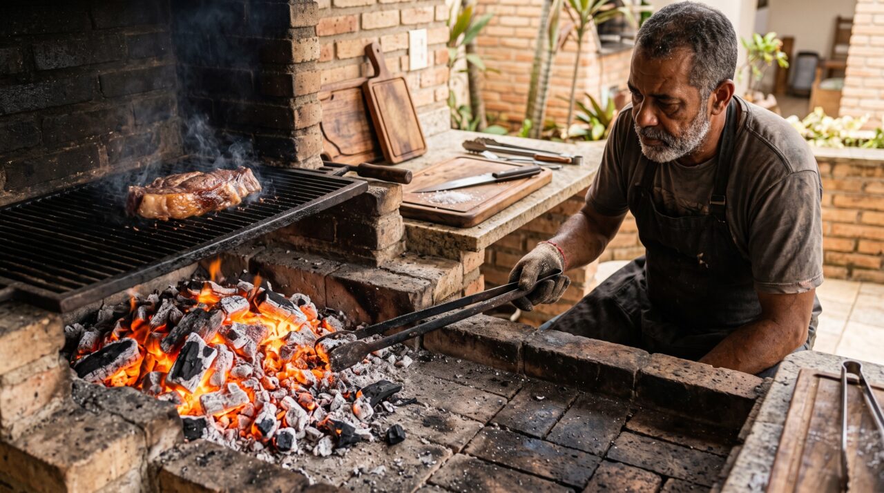 Carvão demais não significa churrasqueira melhor e pode deixar o churrasqueiro sem nenhum lugar para salvar uma carne que começa a passar do ponto