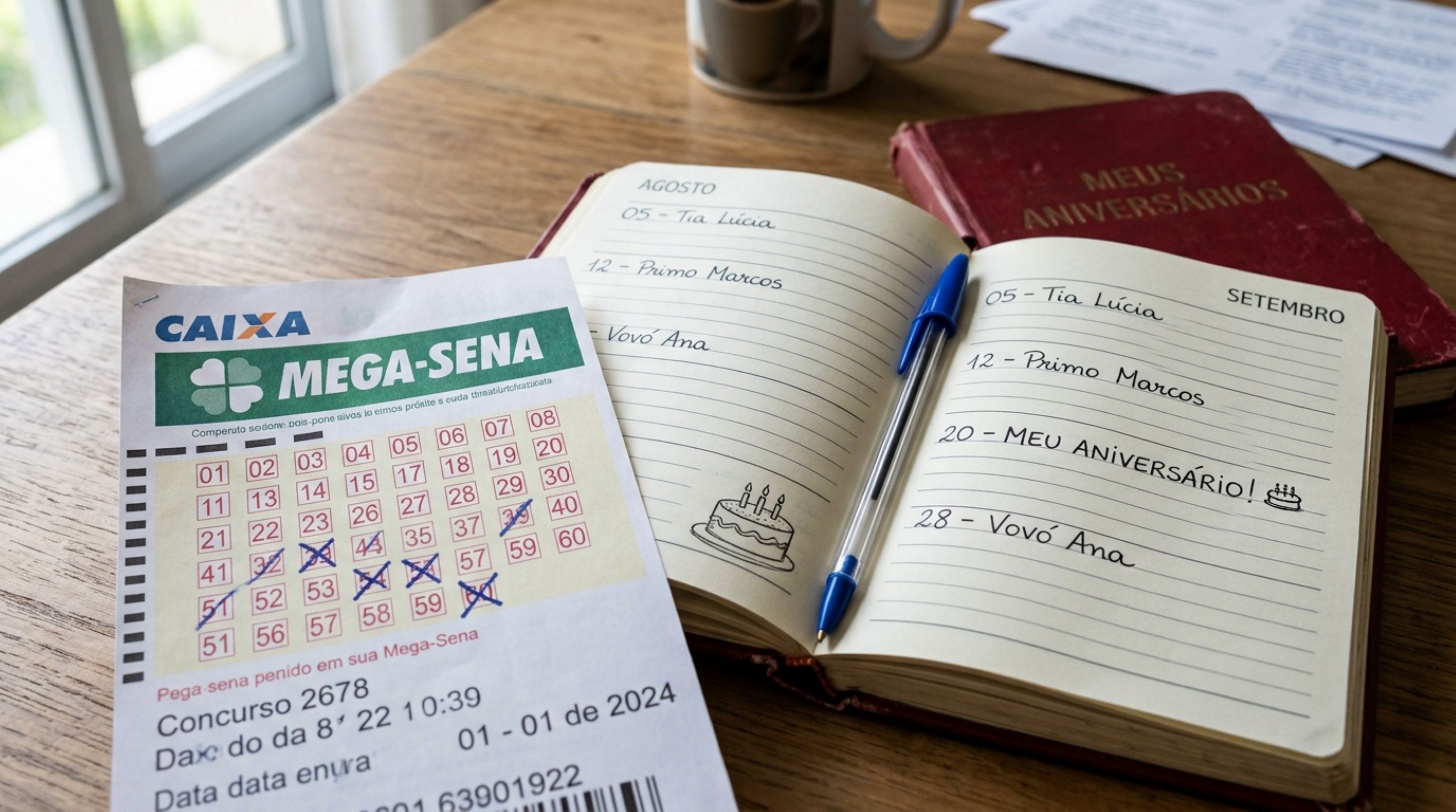 A matemática do calendário mostra que pessoas que apostam apenas em datas de aniversário na Mega-Sena não tornam o jogo mais provável, mas concentram suas escolhas entre os números 1 e 31 - QTU Questões do Universo