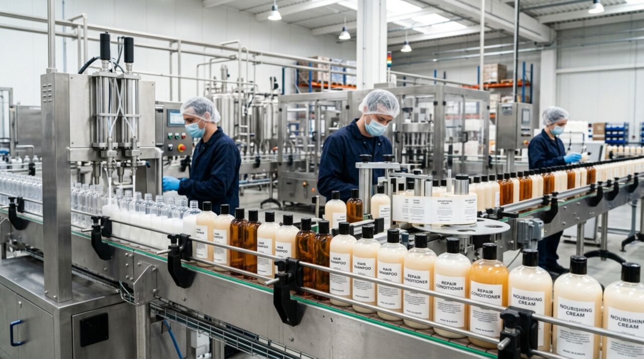 Linha de produção industrial de fábrica própria permitiu ampliar a distribuição de cosméticos especializados