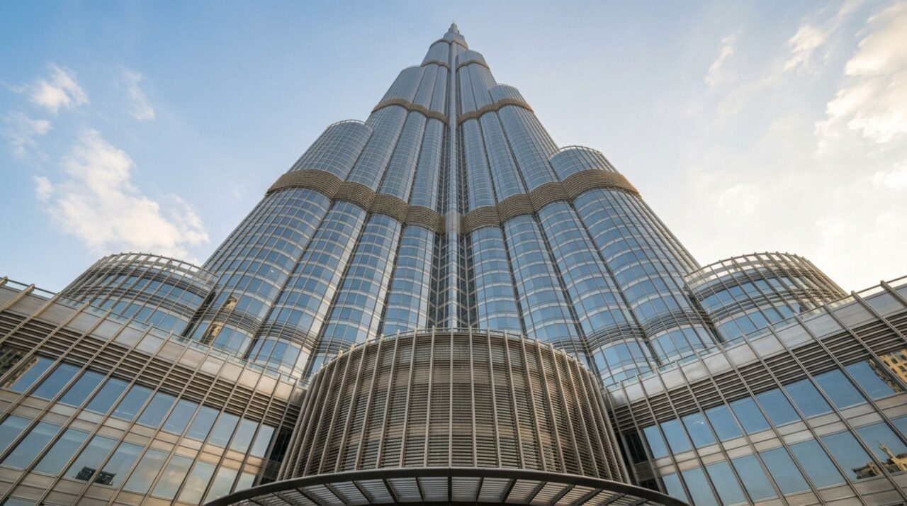 Design em espiral e recuos sucessivos reduzem o impacto do vento e garantem a estabilidade do edifício