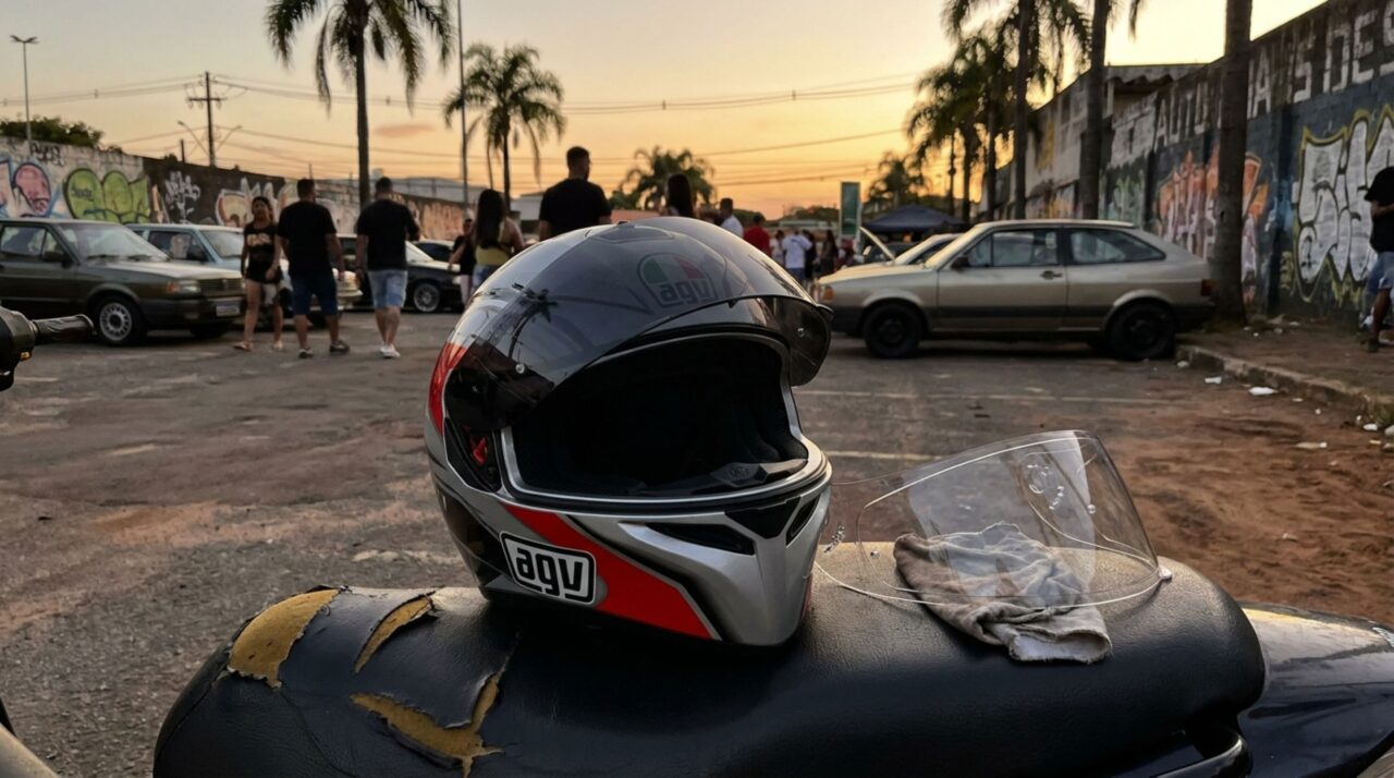 Motociclista compra capacete com viseira escura para pilotar durante o dia, mas descobre numa abordagem noturna que o Contran exige outra configuração