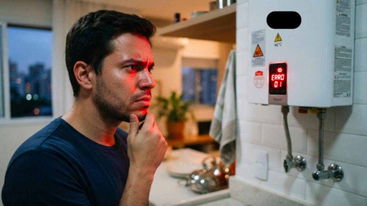 Morador compra aquecedor a gás digital com controle por voz de R$ 3.200, comando de voz sofre pane e aciona água fervente sozinho durante o banho, e fabricante culpa instabilidade na internet da residência