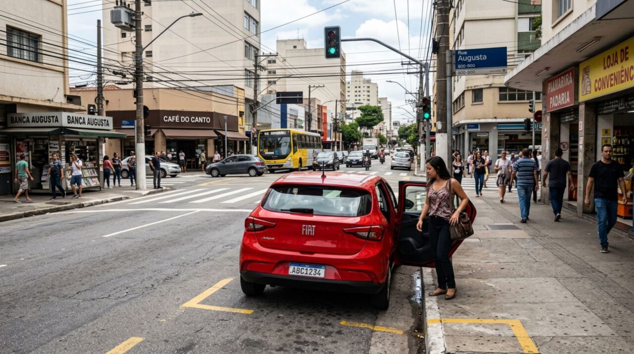 Motorista pode ser multado por parar por poucos segundos perto da esquina e descobre que a distância mínima é de cinco metros
