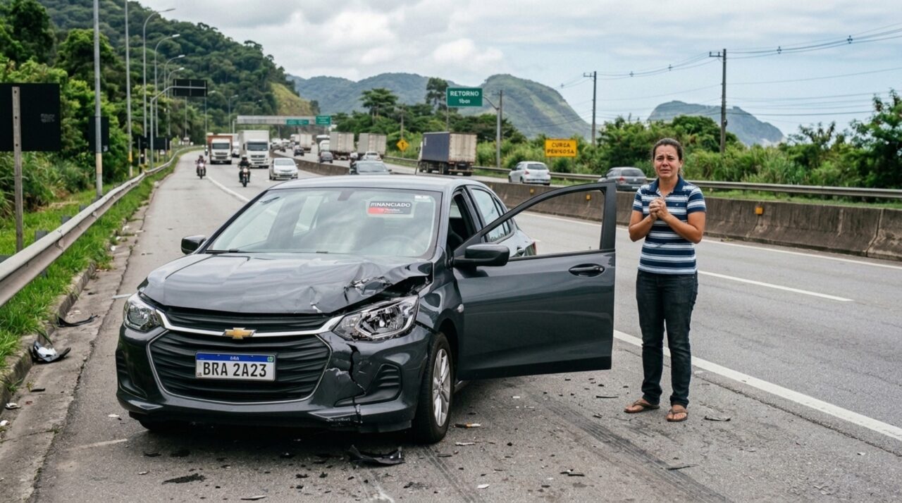 Homem bate o carro financiado em rodovia, aciona o seguro e descobre que a apólice não cobre motorista adicional, esposa dirigia no momento do acidente e seguradora recusa o sinistro inteiro
