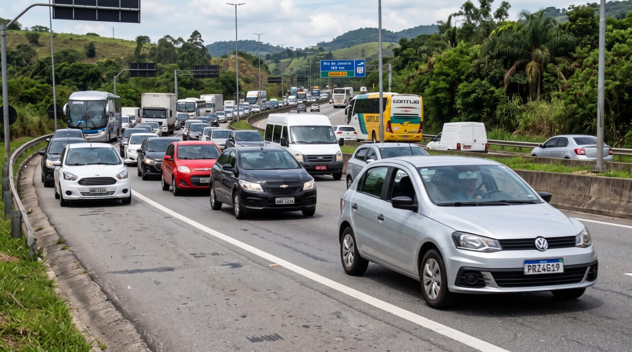 Penalidades para quem trafega pelo acostamento na rodovia