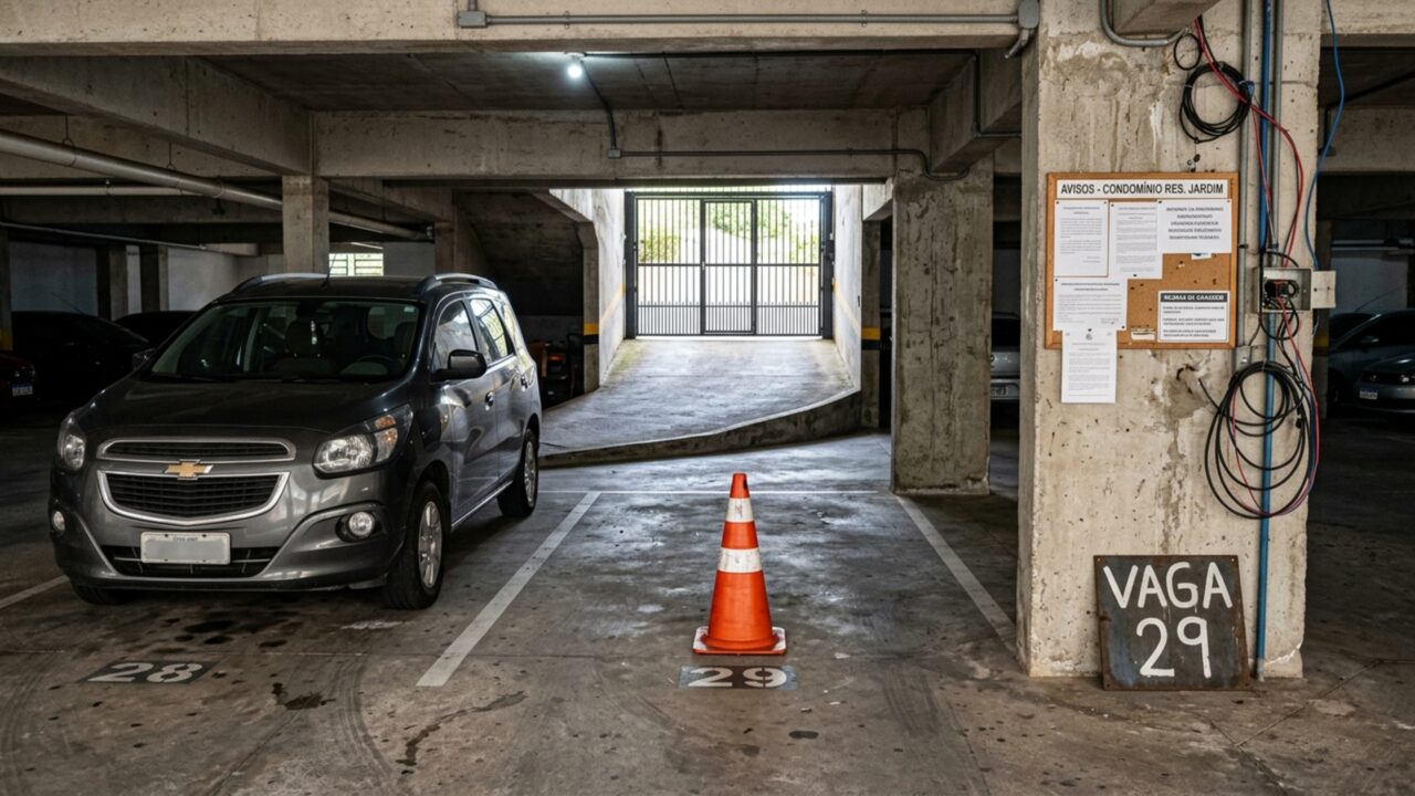 Família compra apartamento com duas vagas de garagem, utiliza os espaços durante quatro anos e depois descobre que uma delas pertence a outro morador