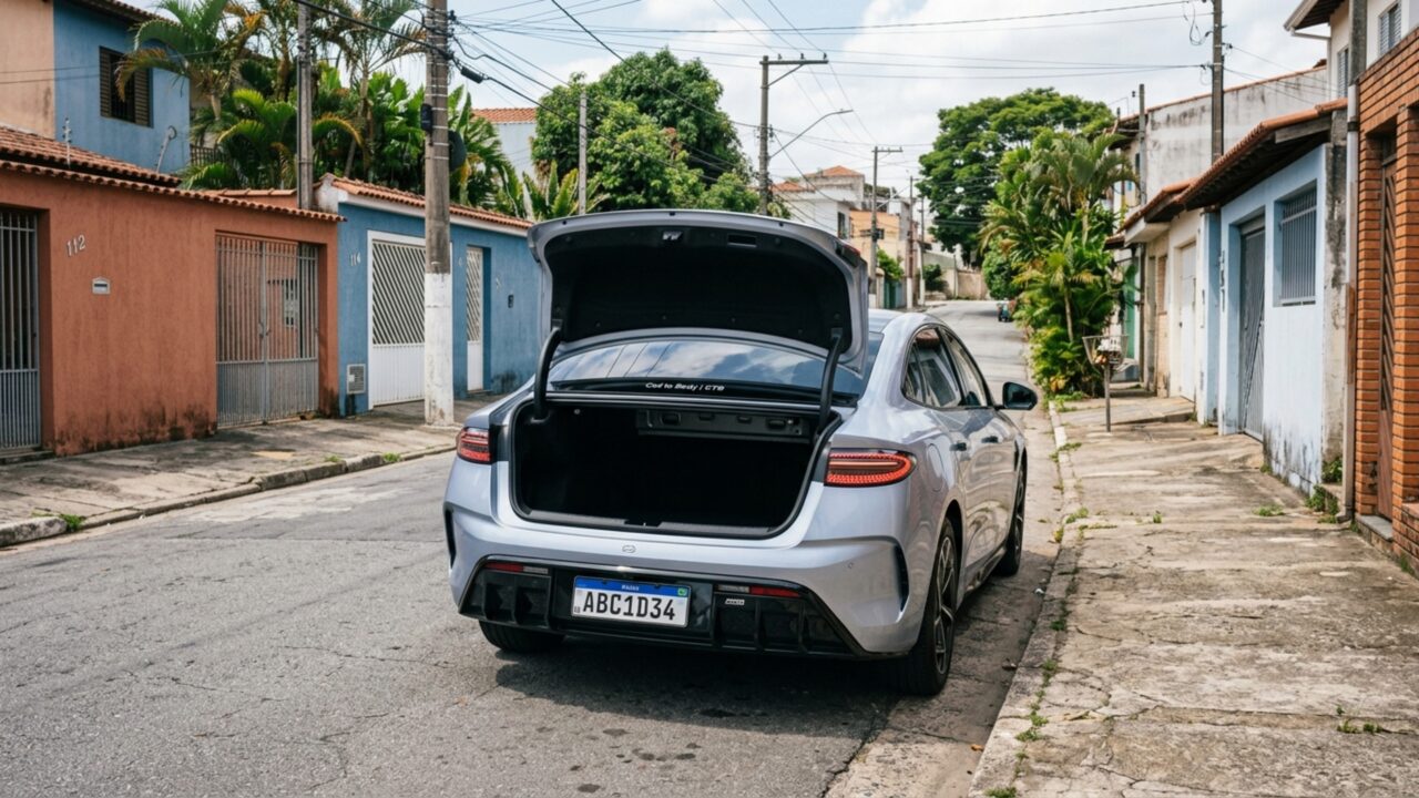 531 cv, 0 a 100 km/h em 3,8 segundos e recarga de 30% a 80% em meia hora colocam sedã elétrico no território dos esportivos