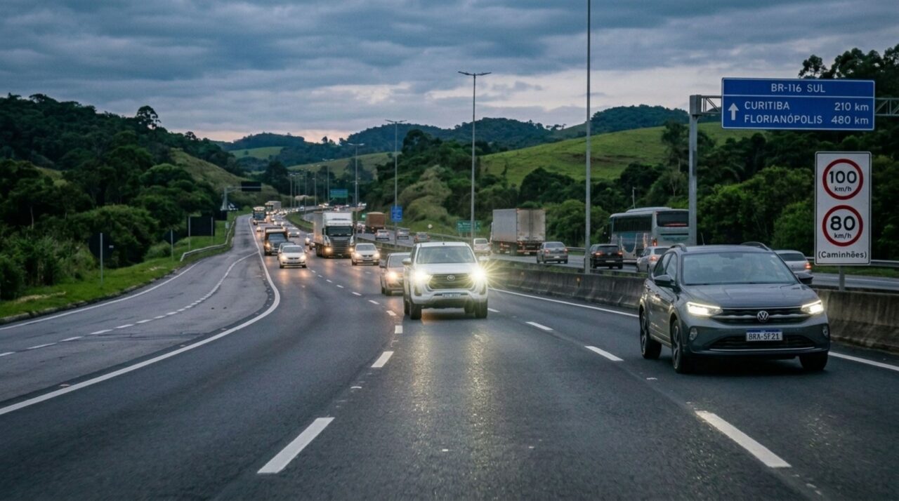 Motorista trafega pela faixa da esquerda no limite permitido, carro atrás pede passagem e condutor se recusa a sair, homem afirma que ninguém poderia ultrapassá-lo por já estar na velocidade máxima