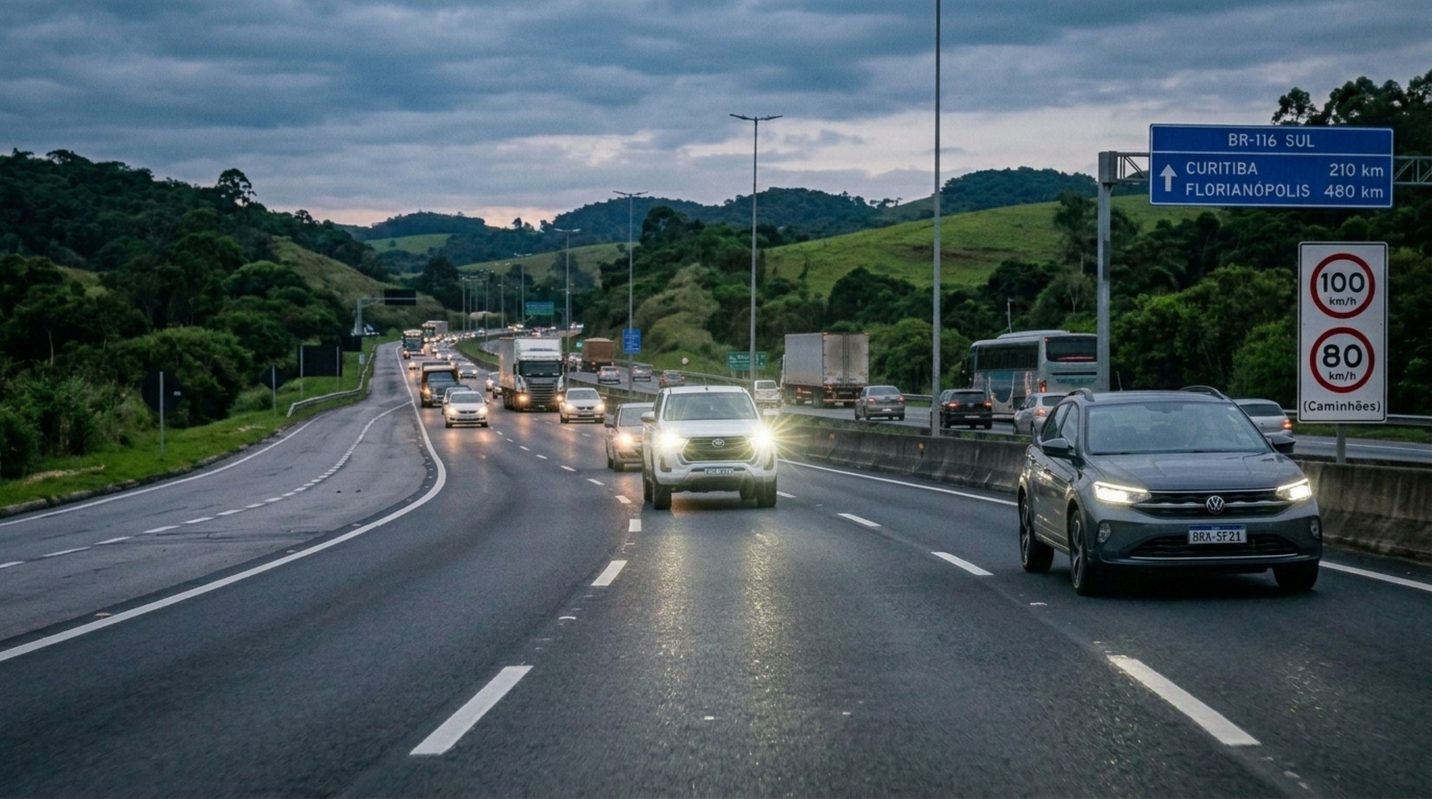 Motorista trafega pela faixa da esquerda no limite permitido, carro atrás pede passagem e condutor se recusa a sair, homem afirma que ninguém poderia ultrapassá-lo por já estar na velocidade máxima - QTU Questões do Universo