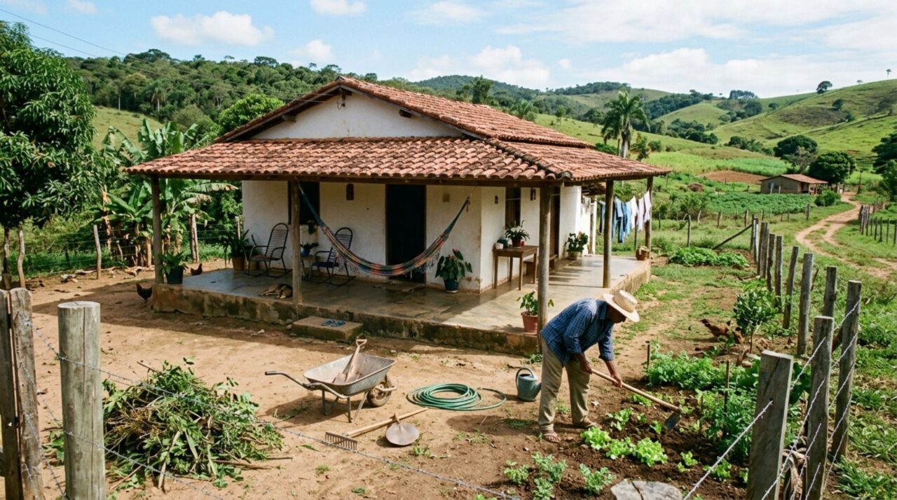 Caseiro realizou serviços por 10 anos para Família com sítio no interior e agora alega que a casa e o terreno devem ser transferidos para seu nome, pois trabalhava sem contrato e a família nunca visitava a residência