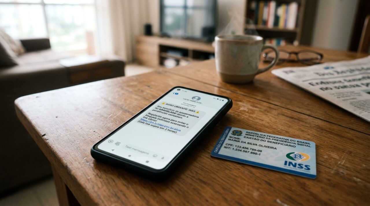 INSS nega envio de SMS sobre cancelamento de aposentadoria e alerta para golpe