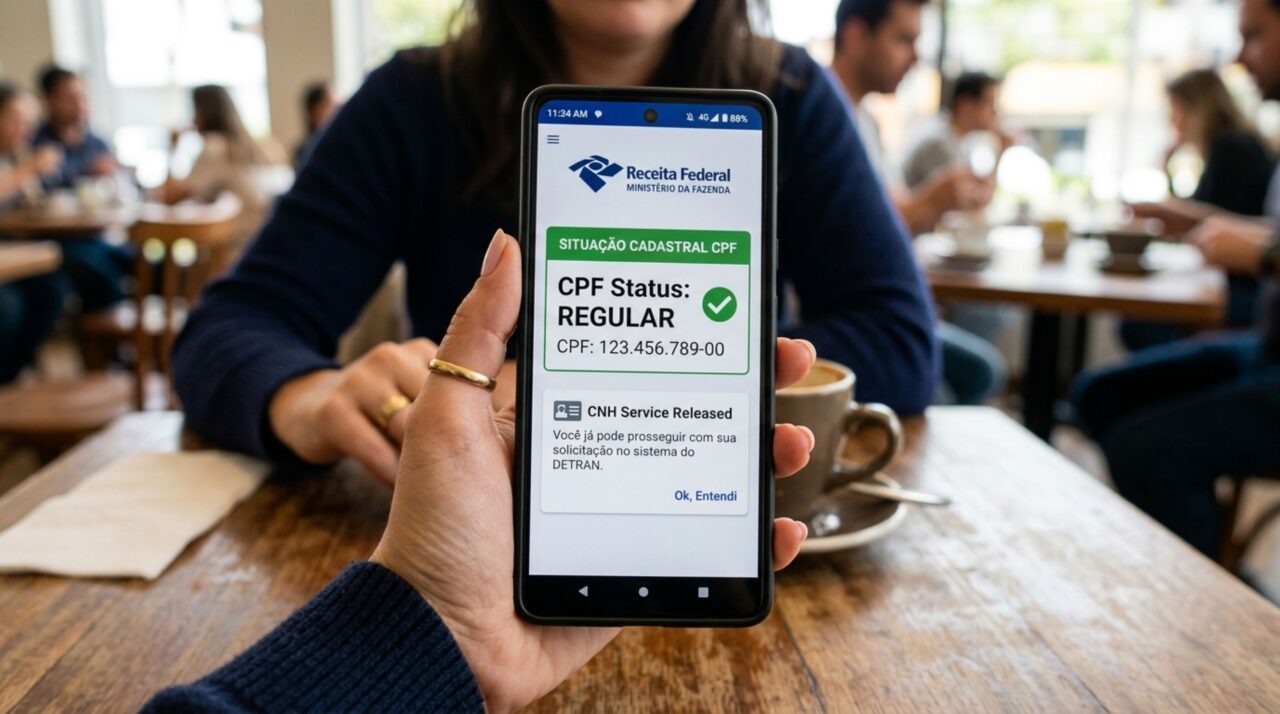 Motorista tenta emitir a segunda via da CNH, encontra uma pendência no CPF e precisa resolver o cadastro primeiro