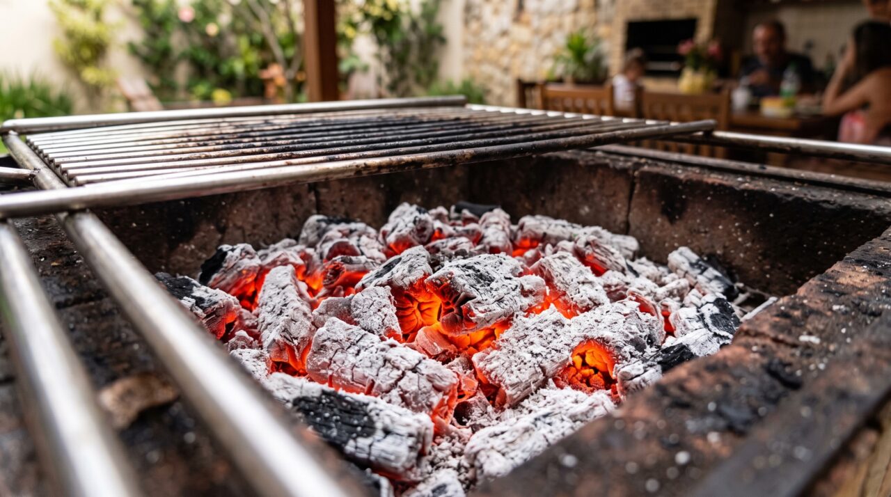 A chama alta parece bonita na churrasqueira, mas carne boa costuma começar quando o fogo já deixou de ser o protagonista