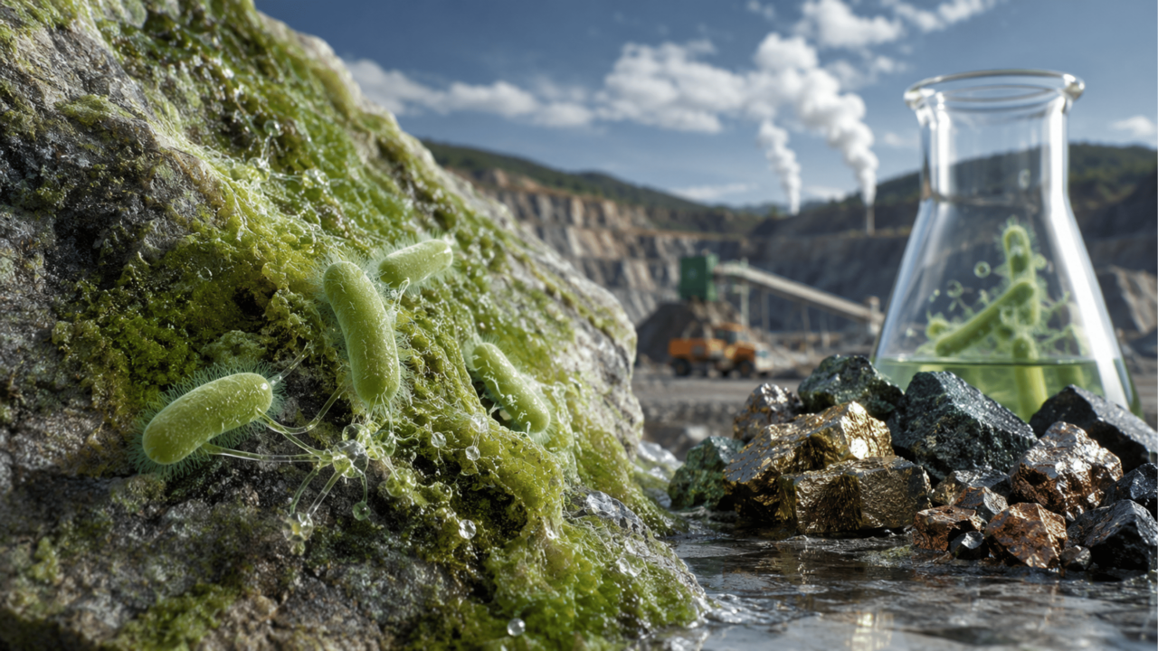 Cientistas desenvolvem bactérias que recuperam metais de baterias de rochas ricas em magnésio e ajudam a capturar CO2