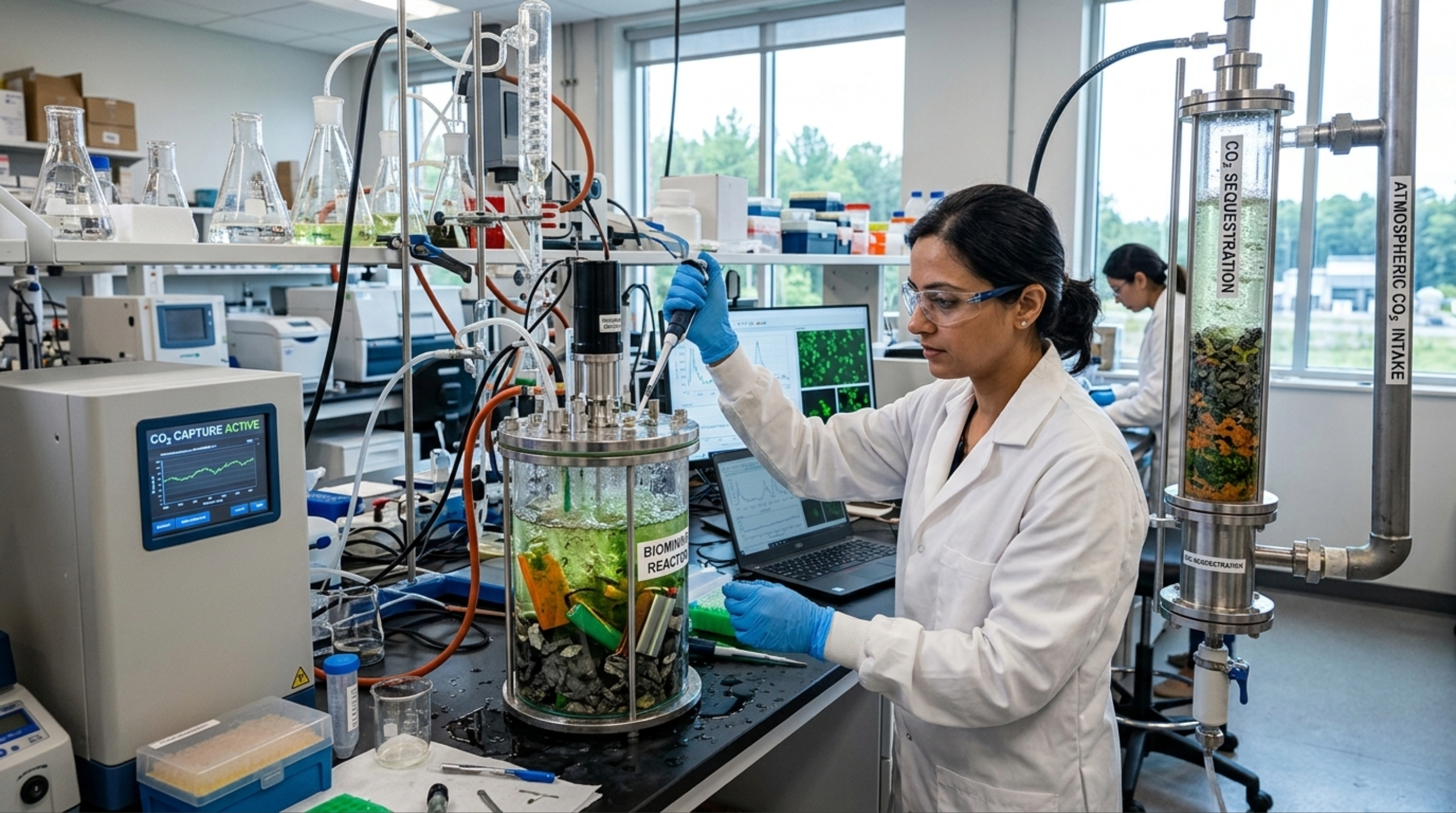 Bactéria geneticamente modificada recupera metais de baterias de rochas ricas em magnésio e ajudam a capturar CO2