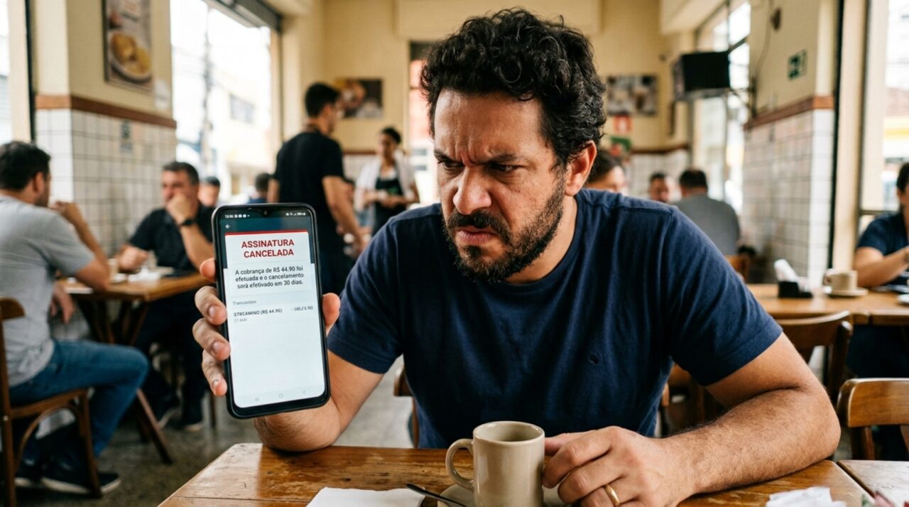 Cliente cancela a assinatura de streaming no mesmo dia em que é cobrado R$ 44,90 e só recebe o dinheiro de volta 30 dias depois, sem nenhuma explicação