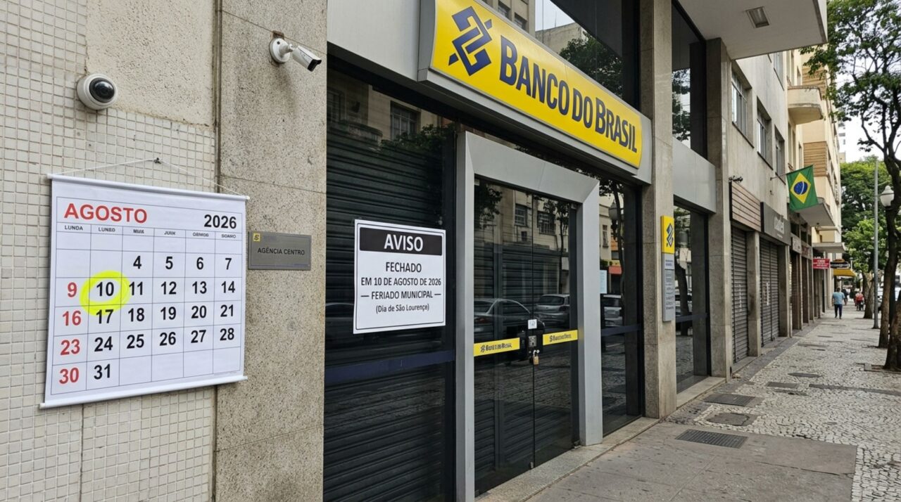 Bancos estarão fechados segunda-feira, dia 10