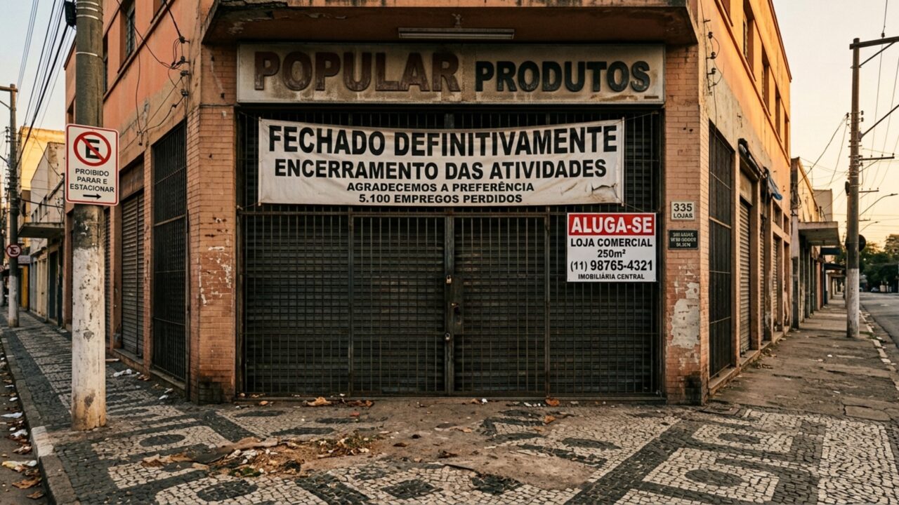 Rede com 335 lojas entra em colapso e mais de 5 mil trabalhadores ficam diante da despedida