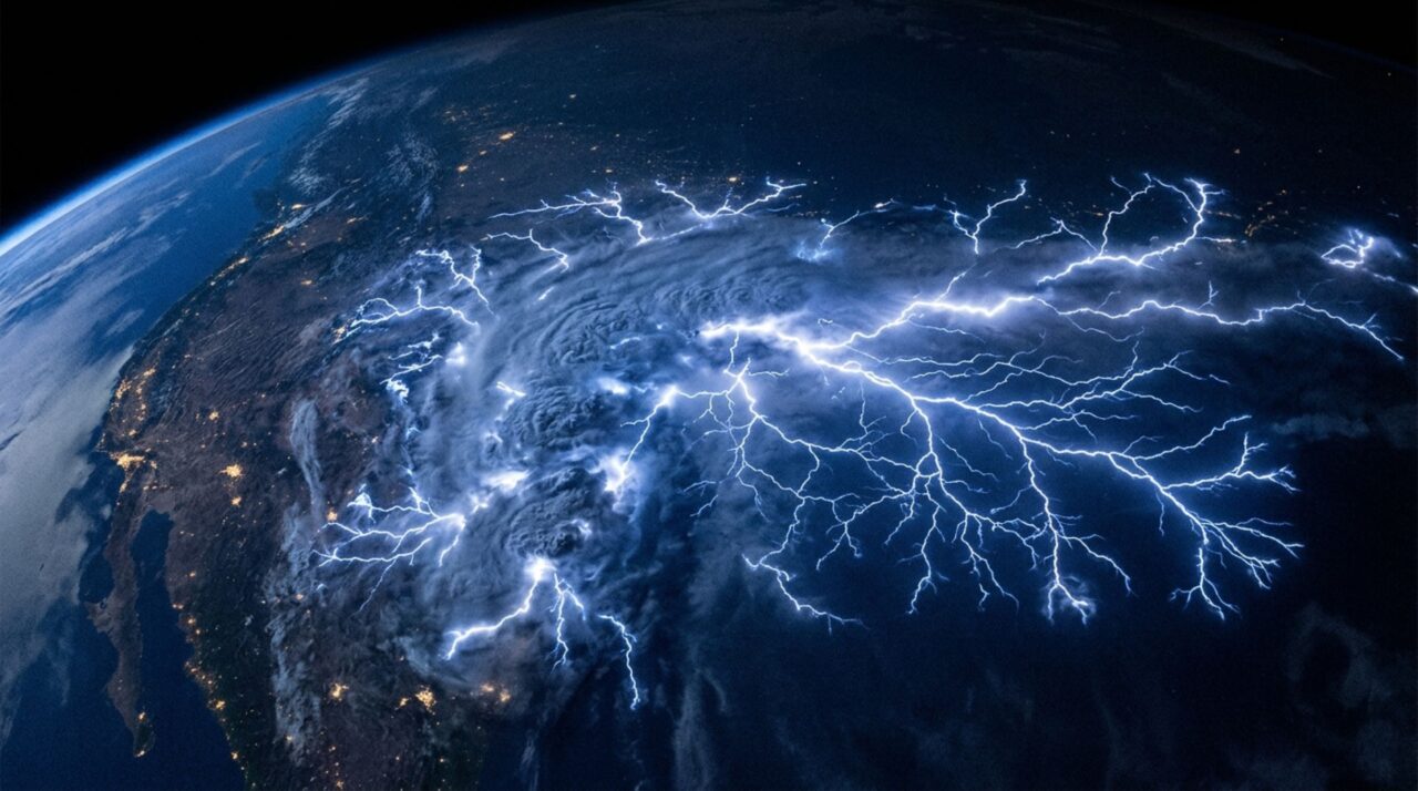 O raio supermassivo de 700 quilômetros de extensão que cruzou os céus e bateu o recorde mundial do fenômeno mais assustador da atmosfera