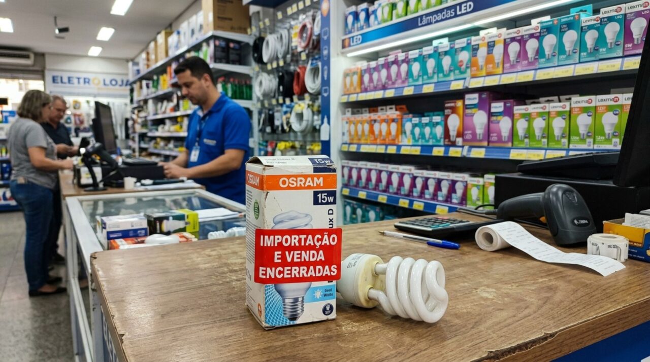 Adeus, lâmpada fluorescente: o Ibama bloqueou a importação em 20 de julho, fabricantes e importadores param de vender no fim do mês por causa de um tratado internacional sobre mercúrio, e quem já tem a lâmpada em casa pode continuar usando