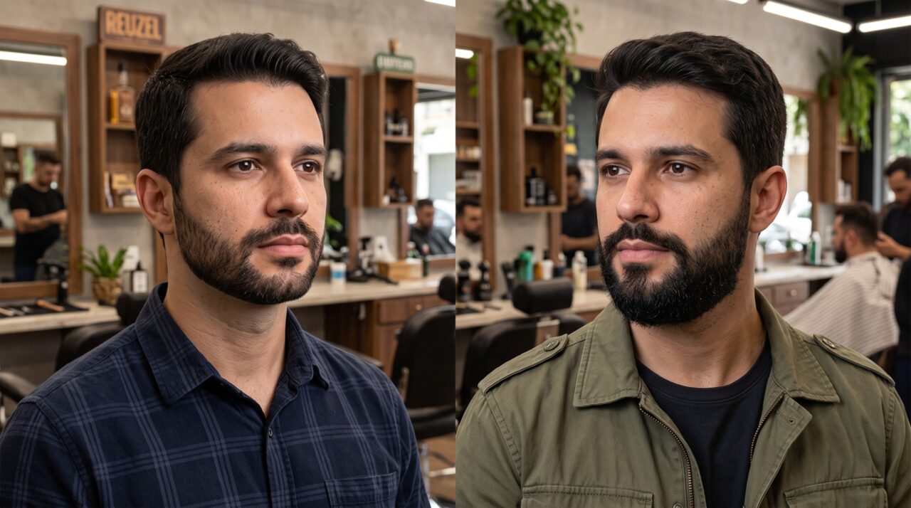 Homens estão deixando este detalhe da barba mais baixo e o rosto parece completamente diferente