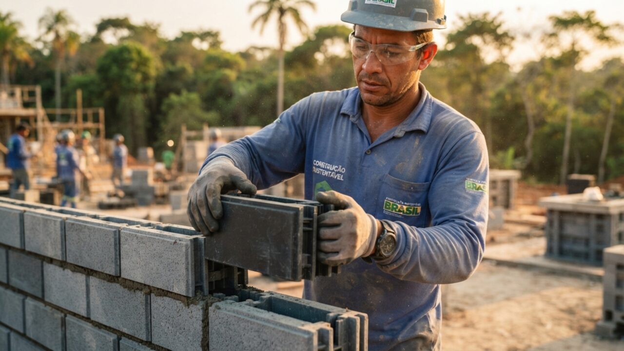 Tijolos de lixo plástico reciclado: a alternativa 30% mais barata e duas vezes mais isolante termicamente que os tijolos cerâmicos tradicionais