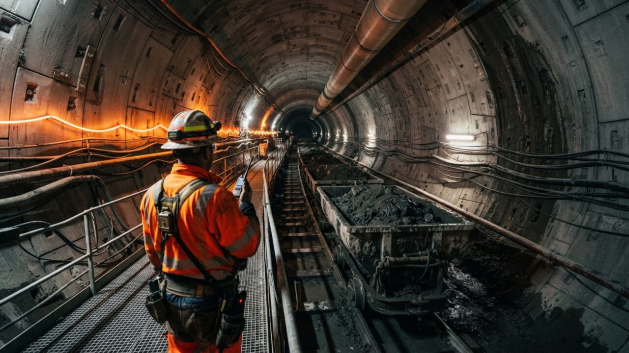 Túnel subterrâneo de 15 km usa 'tatuzão' de 120 metros para escavar 30 metros abaixo do nível do oceano