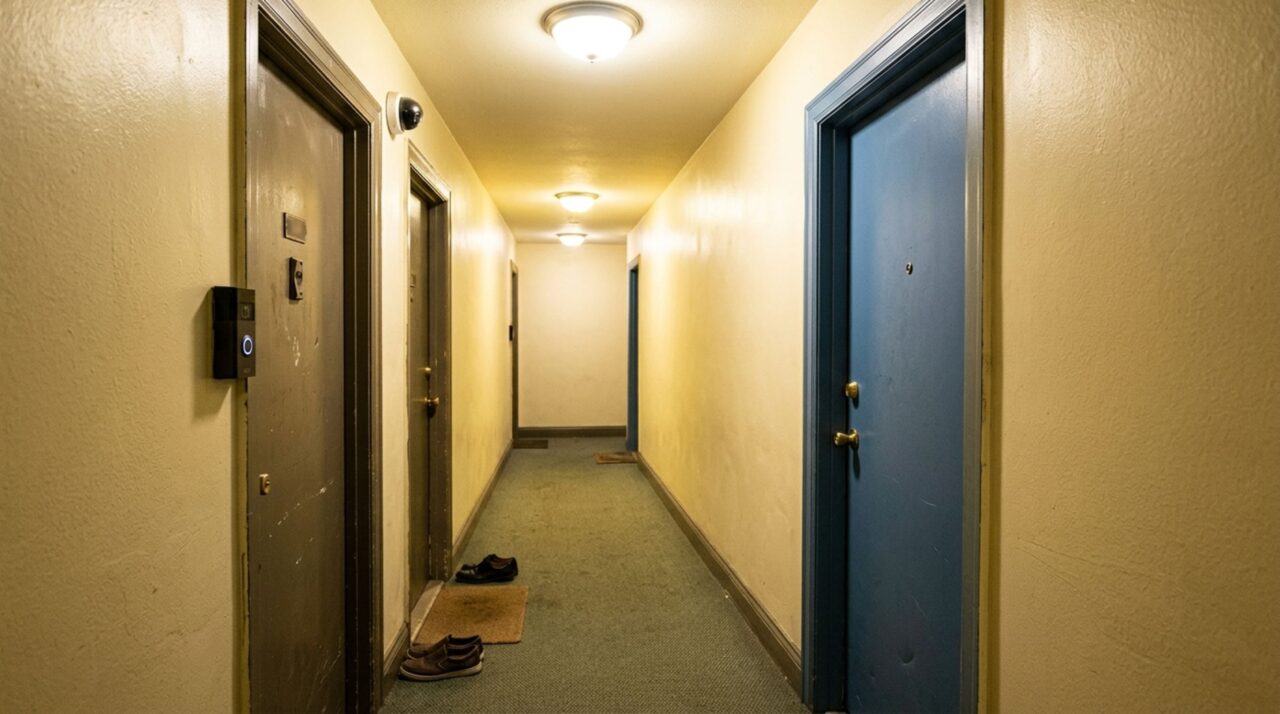 Morador instala campainha com câmera na porta do apartamento e vizinho descobre que o aparelho registra toda vez que ele entra em casa, recebe visitas ou deixa encomendas no corredor