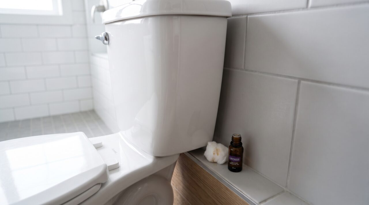 Pingar óleo essencial de capim-limão no algodão e esconder atrás do vaso sanitário: o que acontece com o cheiro do banheiro durante a semana inteira