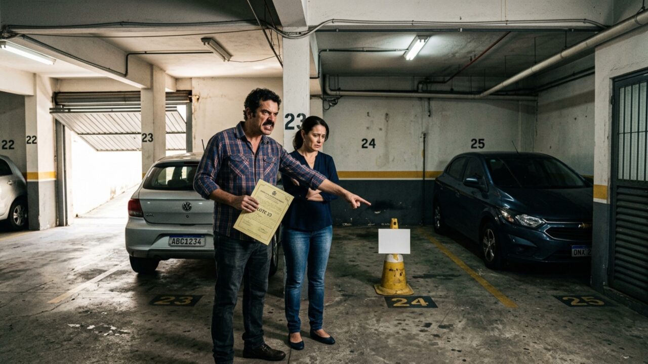 Família compra apartamento com duas vagas de garagem, utiliza os espaços durante quatro anos e depois descobre que uma delas pertence a outro morador
