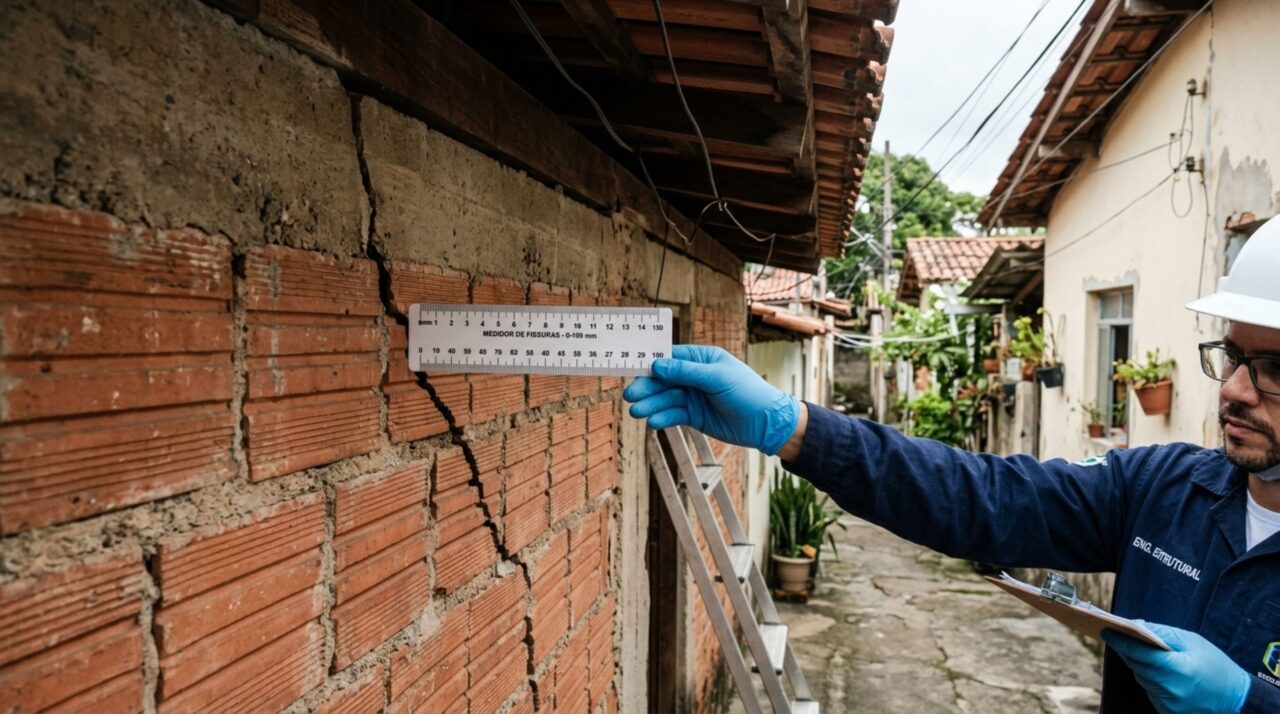 Homem retorna de viagem e descobre que vizinho apoiou vigas e parte do novo telhado no muro entre as duas casas e exige retirada da estrutura, vizinho afirma que parede pertence aos dois