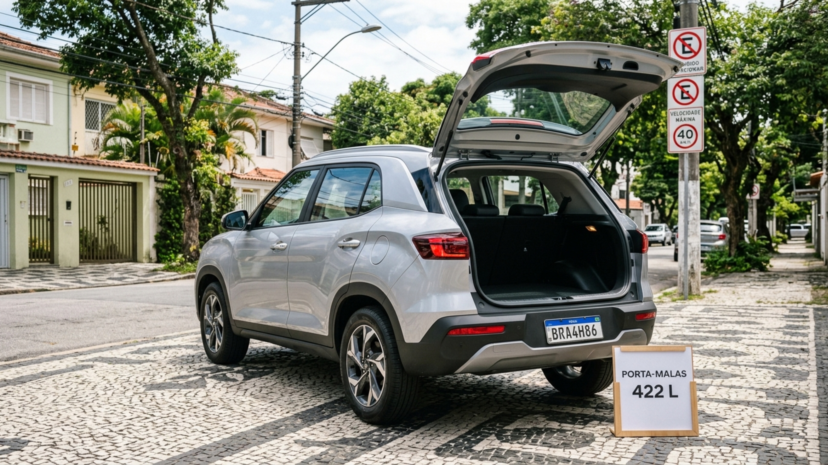 SUV da Hyundai leva 422 litros no porta-malas e vira quase uma pequena mudança com 1.401 litros ao rebater os bancos