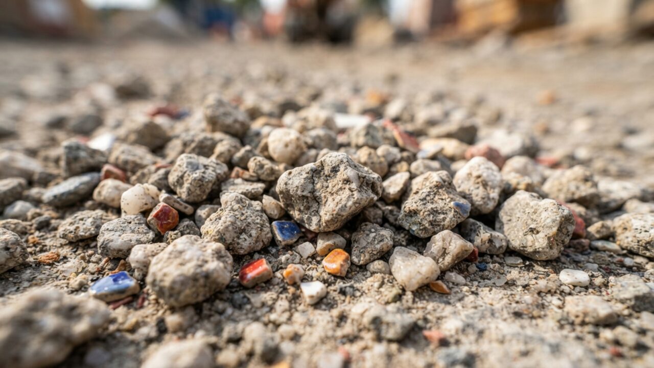 Nem brita, nem seixo: o material de descarte gratuito que as construtoras usam em segredo para baratear o contrapiso