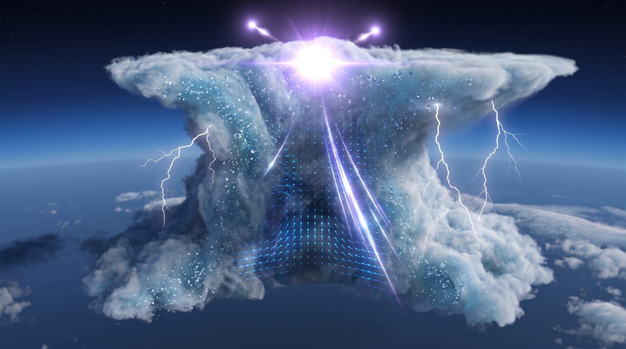 Tempestades na Terra conseguem produzir antimatéria e lançar feixes de partículas para o espaço durante fenômenos que duram apenas instantes