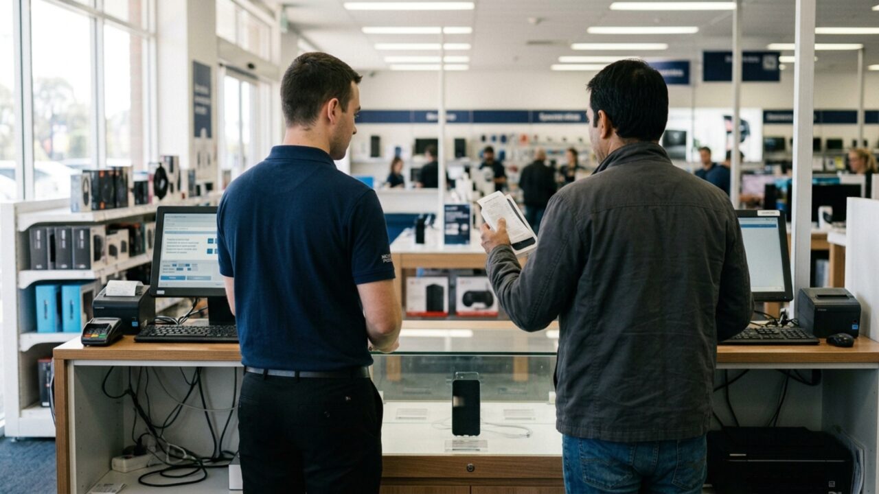 Consumidora paga por celular novo, encontra peças trocadas na assistência e percebe que recebeu aparelho recondicionado vendido como lacrado