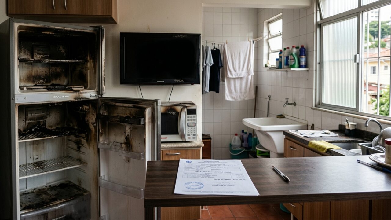Homem paga seguro residencial durante seis anos, perde eletrodomésticos após oscilação de energia e descobre limite de apenas R$ 3 mil para todos os aparelhos