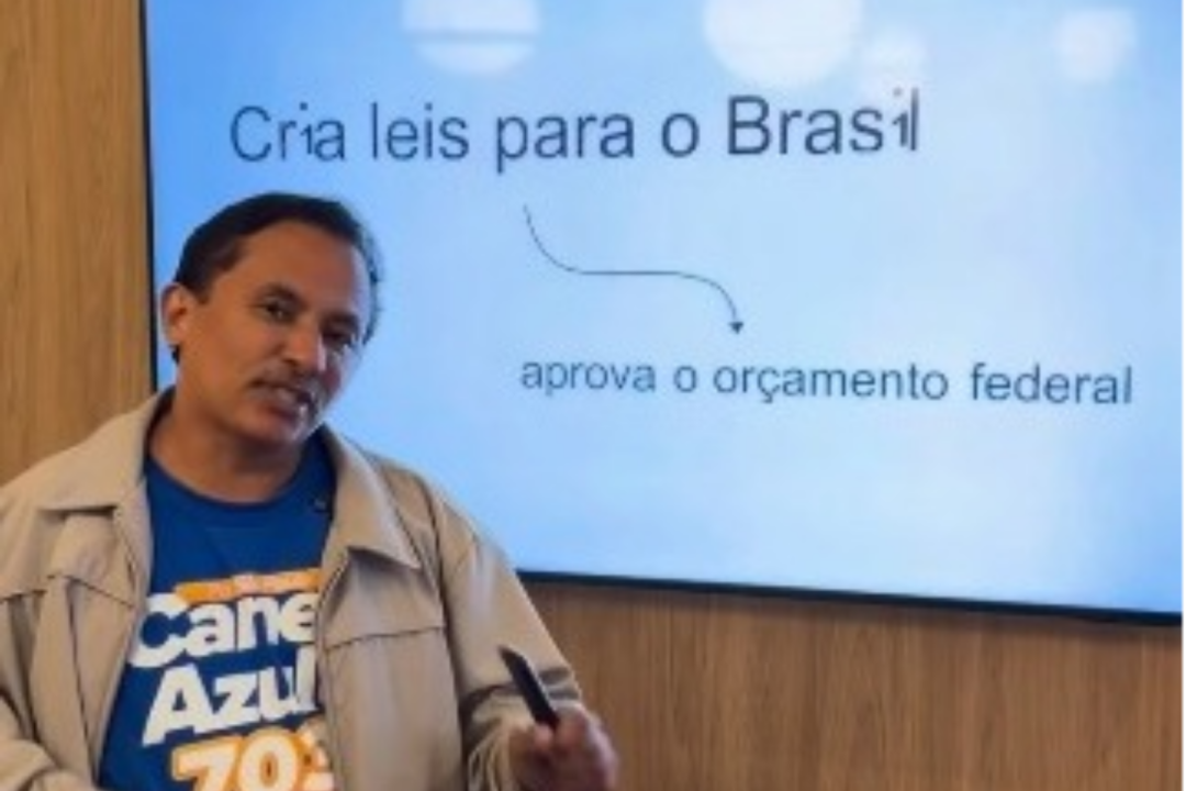 Caneta Azul dá “aula” sobre função de deputado nas redes sociais