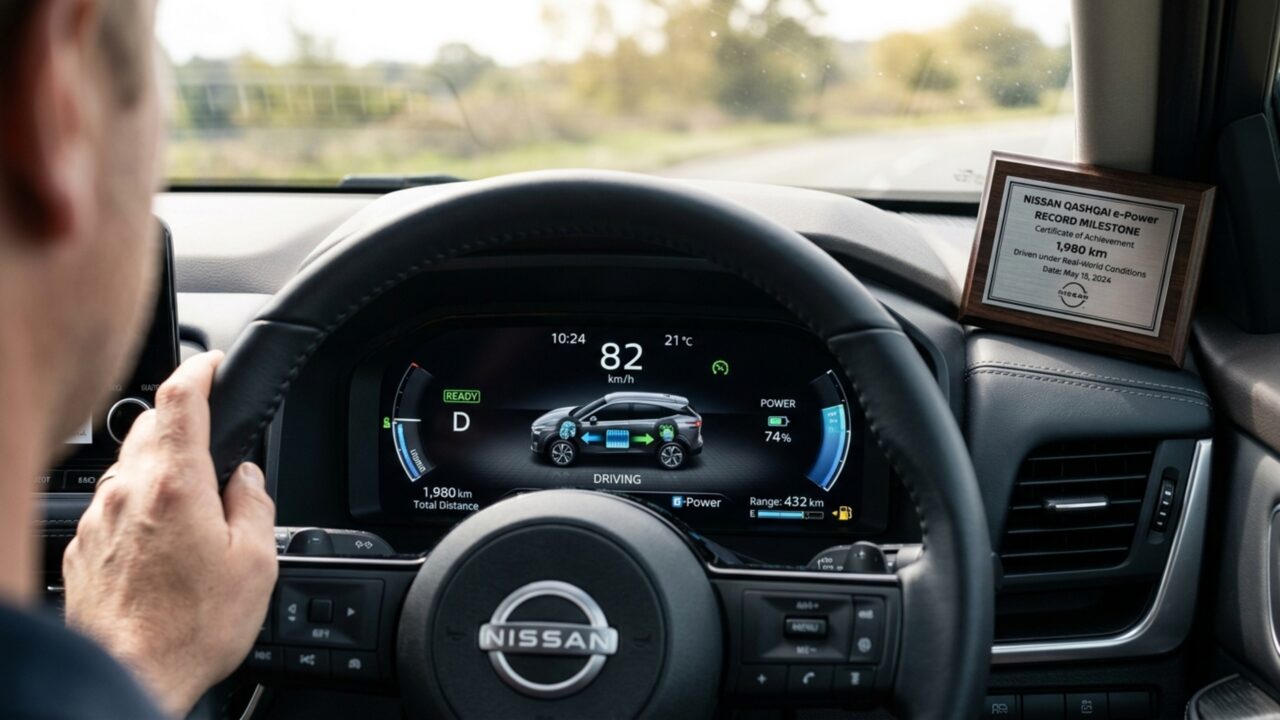 Depois de rodar 1.980 km com um tanque, SUV da Nissan leva sistema e-Power ao Guinness e antecipa tecnologia para o Brasil