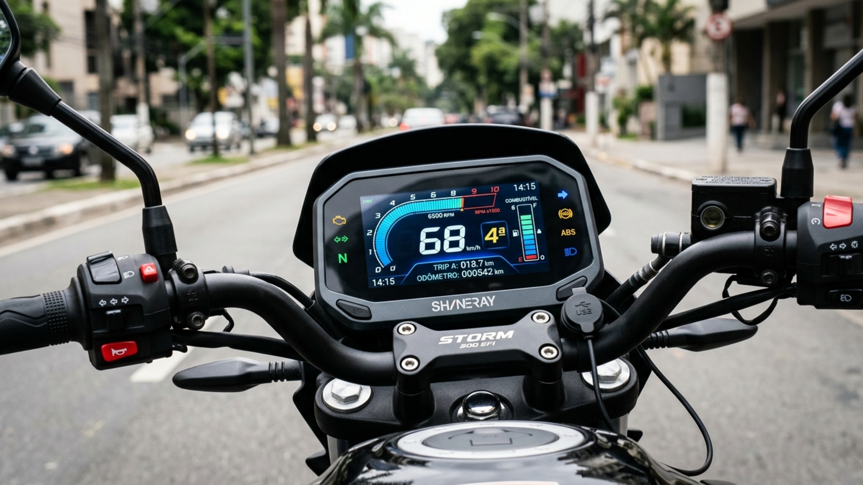 Shineray coloca 20,4 cv em moto de R$ 21.590 com câmbio de 6 marchas, ABS nas duas rodas e suspensão invertida
