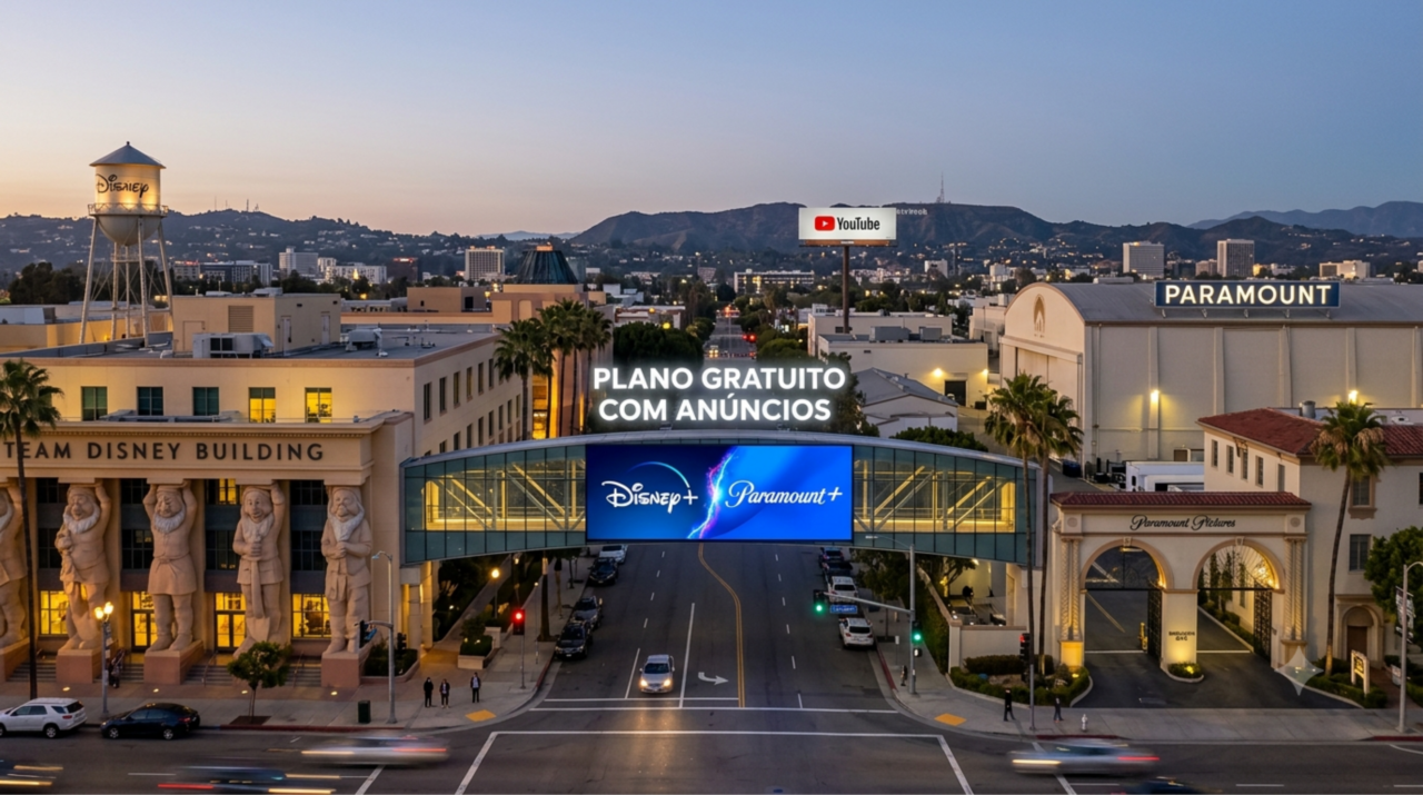 Disney+ e Paramount+ articulam plano gratuito com anúncios para bater de frente com YouTube