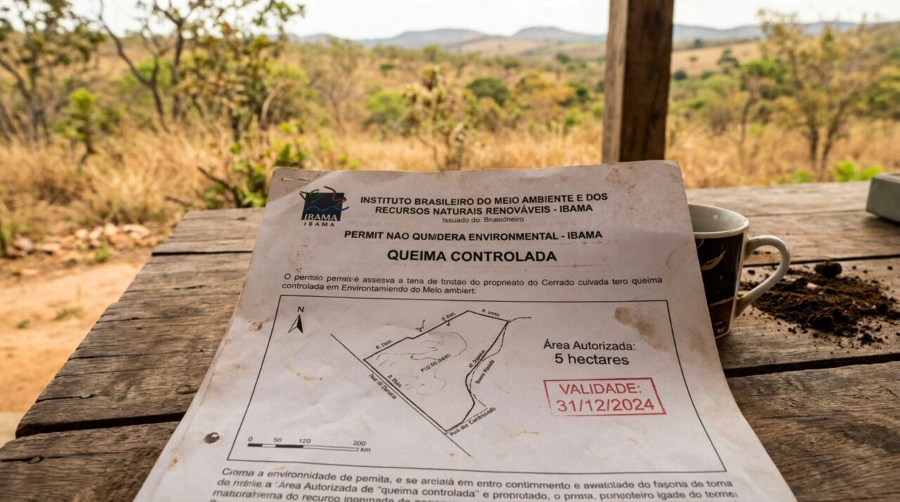 Família utilizava fogo havia anos para limpar a propriedade rural antes do plantio, fiscalização descobre a prática e os donos percebem que até a queima controlada pode depender de autorização
