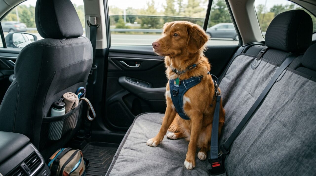 Motorista pode ser multado por levar o cachorro no colo e descobre que a lei proíbe animais entre os braços e as pernas