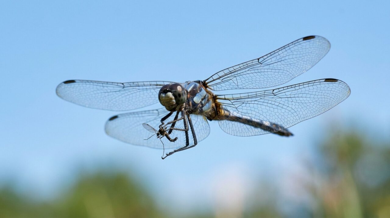 A biomecânica perfeita da caça aérea em frações de segundo
