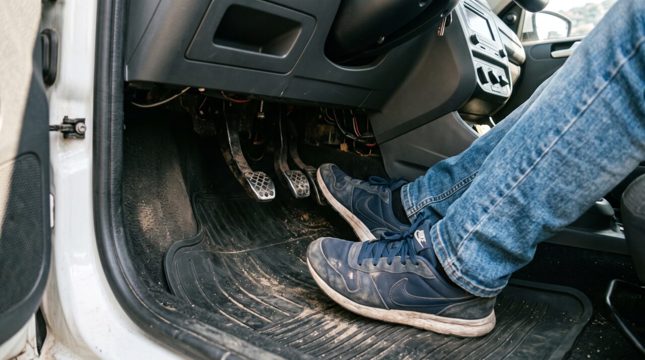 O hábito de descansar o pé no pedal da embreagem e os riscos de multa e desgaste no carro.
