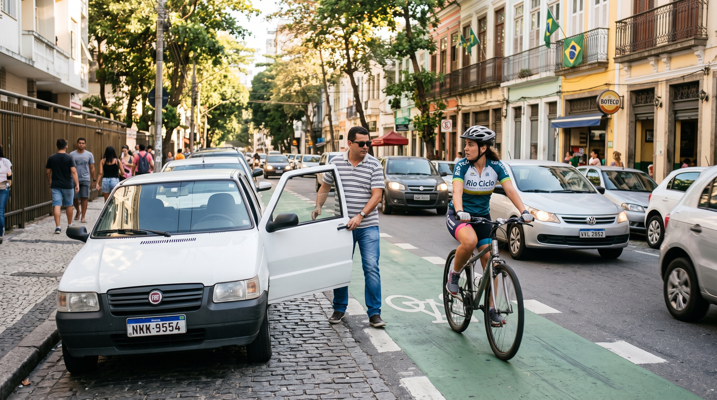 Abrir a porta do carro estacionado e atingir um ciclista: de quem é a culpa perante a lei? - QTU Questões do Universo