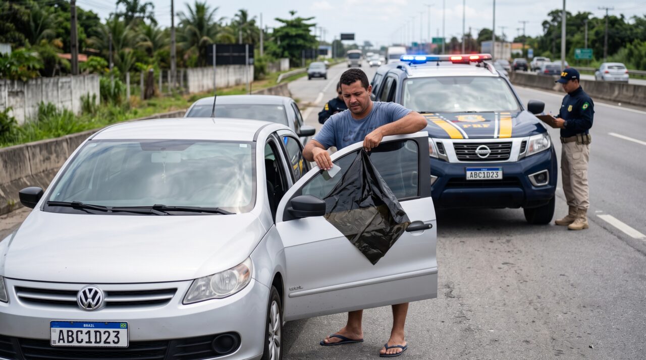 Regras do CONTRAN para uso de insulfilm escuro no carro