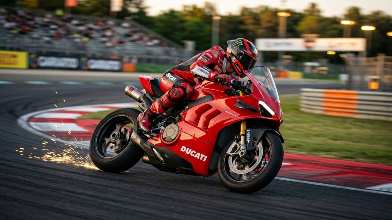 Ducati Panigale V4 concentra 216 cv em 191 kg e gira a 13.500 rpm com motor de 1.103 cc e virabrequim contrarrotativo