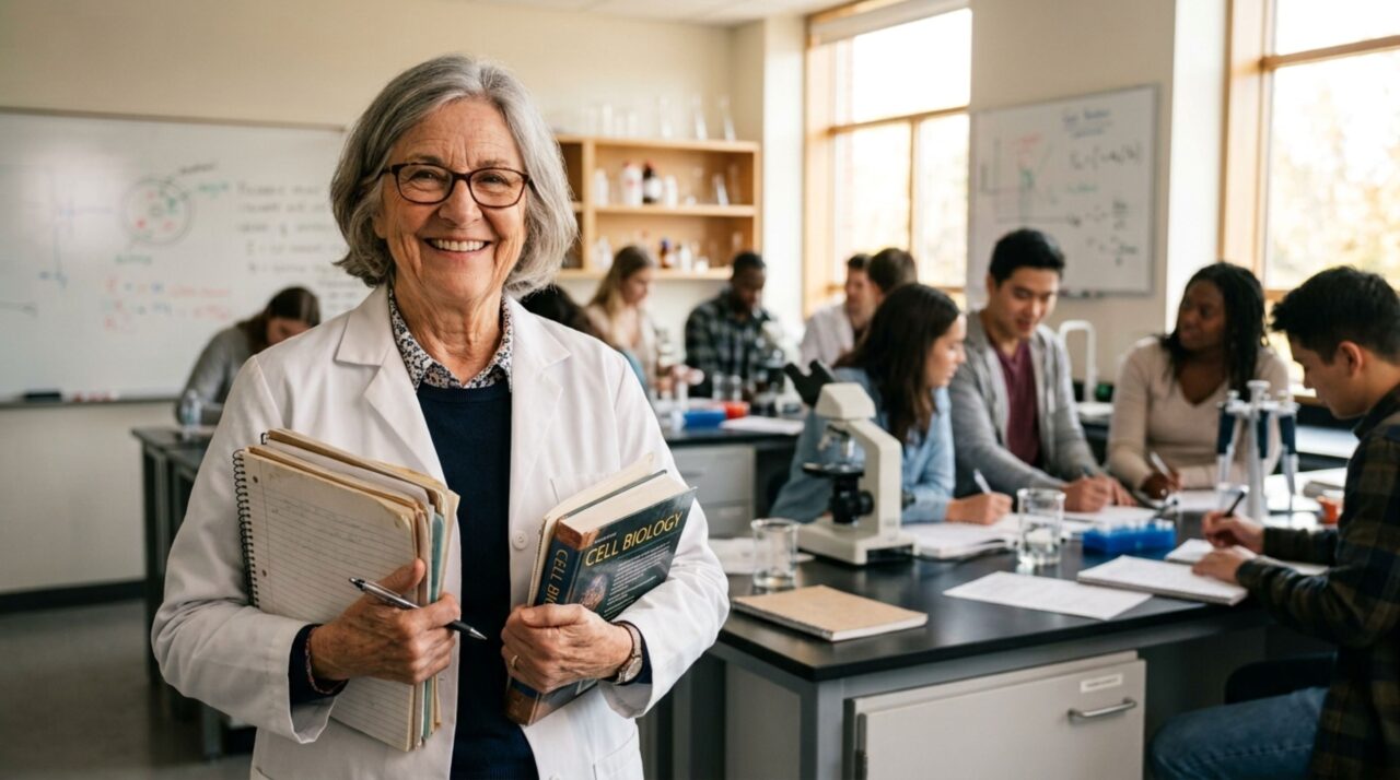 Aos 73 anos, a professora aposentada que já tinha duas graduações prestou vestibular de novo, passou em Medicina, entrou na sala como a aluna mais velha da turma e avisou que pretende terminar o curso e clinicar aos 80 anos