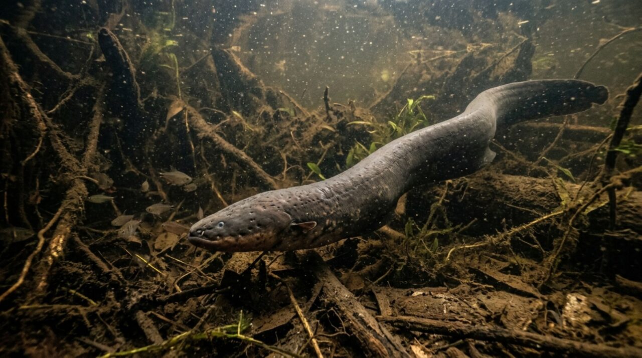 Em rios da América do Sul, um peixe alongado possui órgãos formados por milhares de células especializadas que funcionam como pequenas baterias e conseguem produzir descargas elétricas de centenas de volts para localizar, atacar e se defender