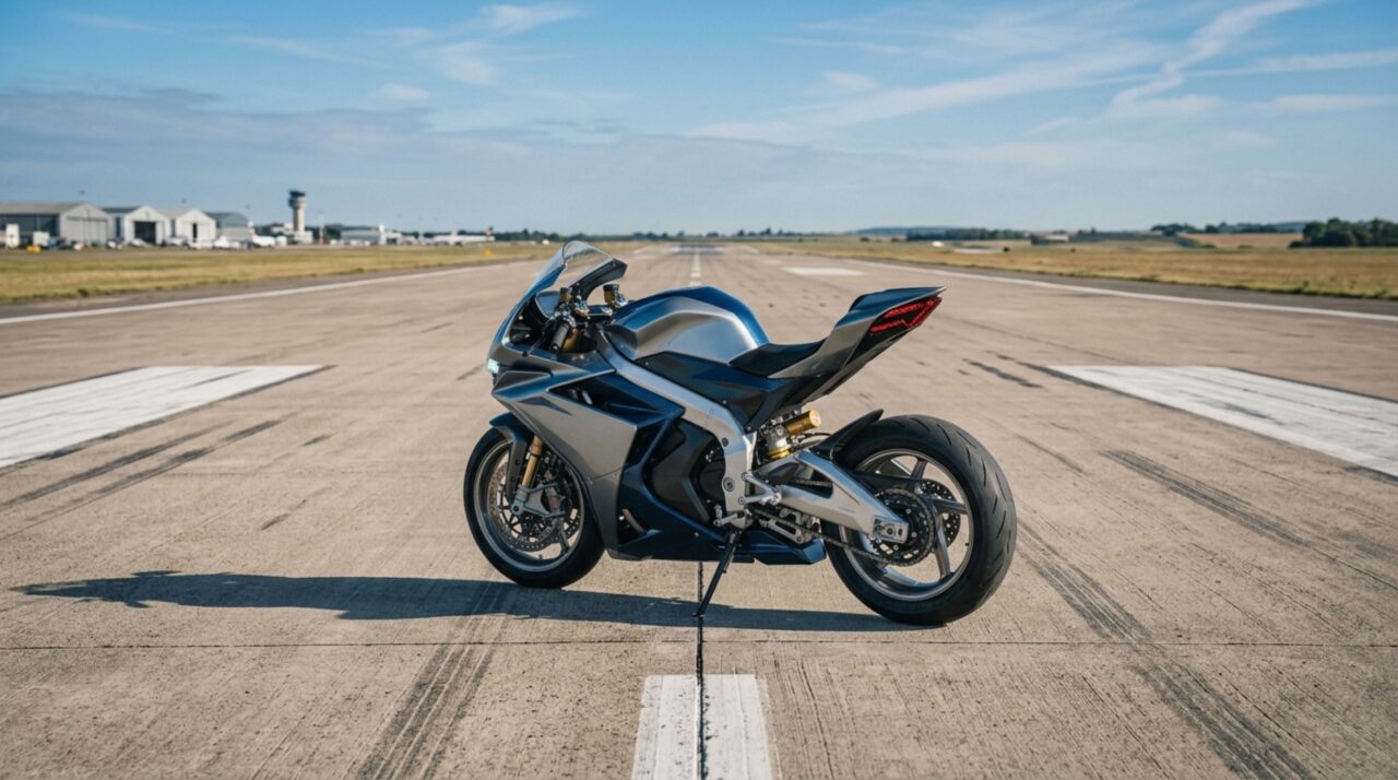 A moto elétrica de 296 kg que atingiu 470,257 km/h na pista da NASA e registrou média oficial de 455,737 km/h para se tornar a mais rápida do mundo